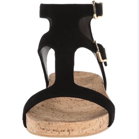 Anthropologie Genuine Suede Cork Flatform Sandals - Picture 6 of 7